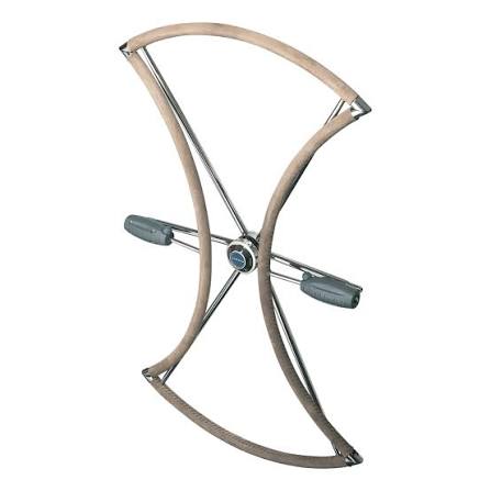 Lewmar 36" Folding Steering Wheel – 1" Taper, Split-Spoke, Composite Handgrip