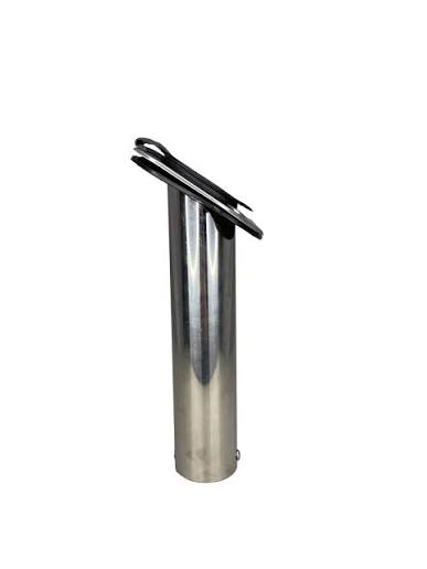Dock Edge Economy Flush Mount Rod Holder with Cap – 304 Stainless, 90°