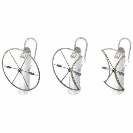 Lewmar 36" Folding Steering Wheel – 1" Taper, Split-Spoke, Composite Handgrip