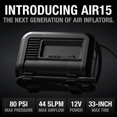 NOCO AIR15 Portable Air Compressor, 15A 80PSI