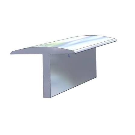 TACO Aluminum T-Hatch Trim 3/4" x 1-1/8" x 12 ft. (A500304TAL12)