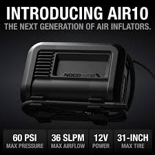 NOCO AIR10 Portable Air Compressor, 10A 60PSI