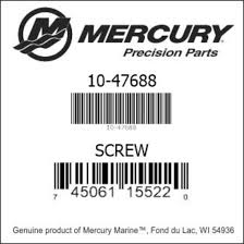 Mercury MerCruiser — 3/8-16 x 2-3/4 in. Water Pump Screw — 47688