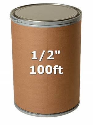 Grade 30 Proof Coil Hot Dip Galvanized Chain, 1/2" x 100' Drum