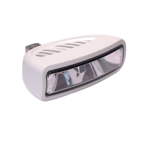 Lumitec Caprera3 Bracket Mount LED Flood Light – RGBW Spectrum, White Housing (101710)