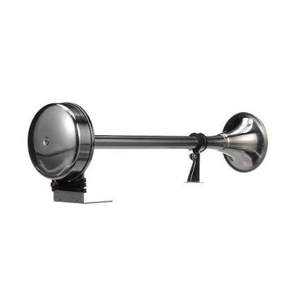 Seachoice 14541 Single Trumpet Horn – Stainless Steel, 106 dB, 12V