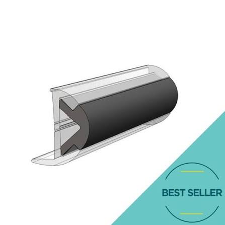 TACO Marine Flexible Vinyl Rub Rail Insert – 50 ft., Black (V120342BKA501)