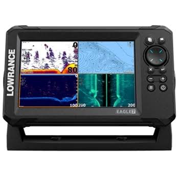 Lowrance Eagle 7 Fish Finder — SplitShot HD with C-MAP US Inland Charts