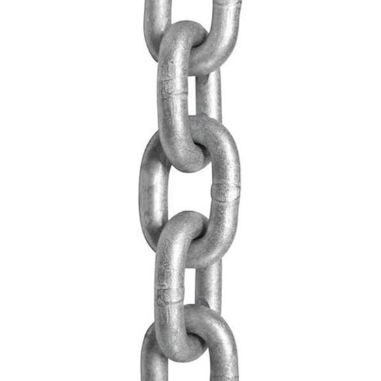 Grade 30 Proof Coil Hot Dip Galvanized Chain, 5/16" x 92' Pail
