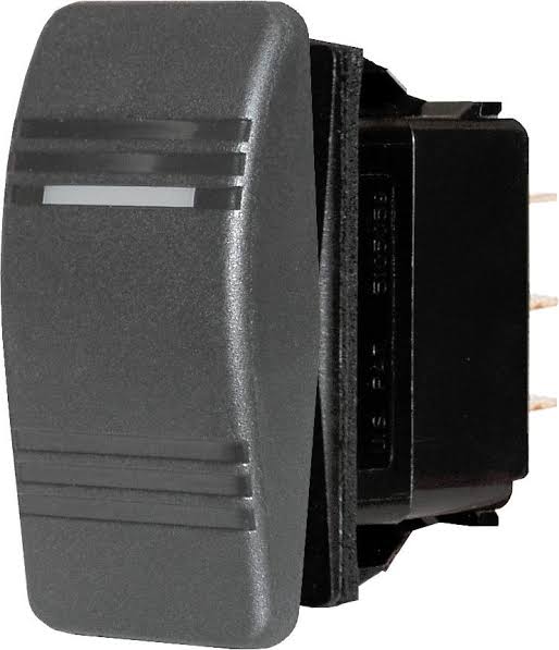 Blue Sea Systems Switch DPDT (on)-off-on Black - BSS-8289