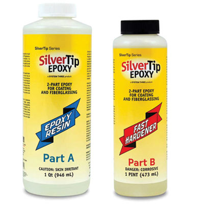 System Three Silvertip Epoxys - Silvertip Slow Hard 1.89L(2QT) | 0901B20