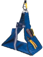 Bosun's Chair - Safety Seat - Reinforced Nylon 210D - Padded Wooden Seat - Tool Pockets