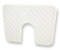 Transom Pad - 320x220mm (12-19/32" x 8-21/32") - White - Outboard Clamp Protection