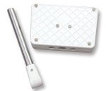 Rail-Mounted Motor Bracket - 228x150mm - For 25mm Rails - White - Auxiliary Outboard Mount