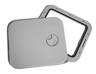 INDUSTRIAL Access Hatch - 316x360mm (12-7/16" x 14-3/16") - Detachable Cover - Grey