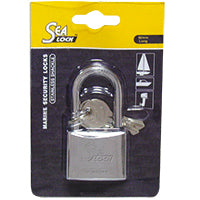 SeaLock Marine Padlock - 50mm (1-62/64") - Long Shackle - Chrome Plated Brass - Stainless Steel