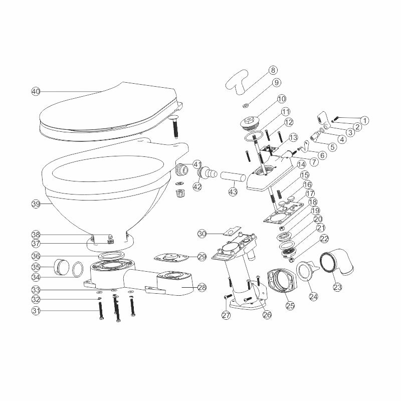 Kit A - Major Service Kit for LT-0 & LT-I Marine Toilets - Complete Rebuild Kit