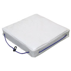 Buoyant Deck Cushion - Single - White - PVC - Throwable Flotation Device - Marine Safety