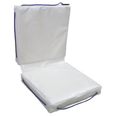Buoyant Deck Cushion - Double - White - PVC - Throwable Flotation Device - Marine Safety