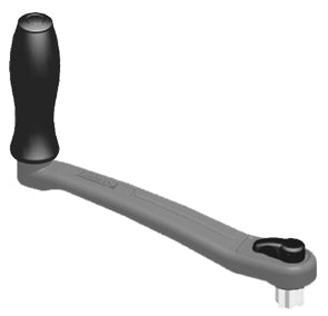 Lofrans' Winch Handle, Anodised Aluminium, with lock, 9-27/32''(25cm), Black