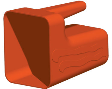 Water Bailer - 2.5L (0.66 gal) - 158x128x15mm (6.2"x5"x0.6") - Orange