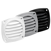 Ventilation Shaft Grille Cover - 82x82mm (3.2"x3.2") - Black