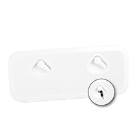 Top Line Marine Hatch with Lock - White 9-9/16" x 23-57/64" (243 x 607 mm)