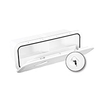Top Line Storage Hatch with Lock - White 9-9/16" x 23-57/64" (243 x 607 mm)