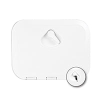 Top Line Marine Hatch with Lock - White 10-5/8" x 14-49/64" (270 x 375 mm)