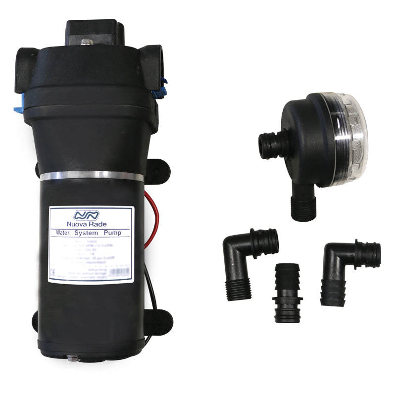 Self-Priming Water Pump - 17 L/min (4.4 GPM) - 24V DC - Marine Fresh Water System