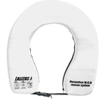 Horseshoe Lifebuoy "Basic I" - White - Flexible Zipper Cover with Plastic Clip