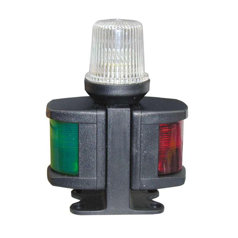 CLASSIC 12 All-Round, Starboard & Port Light - 3-in-1 - Black Housing - LED - for Vessels Under 12m