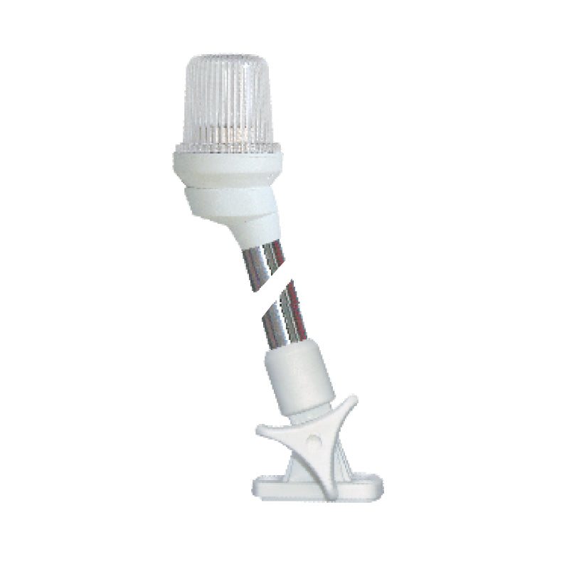 Pole Light - All-Round White - Folding - 29/32" (23cm) - White Housing - Stainless Steel 316 - LED