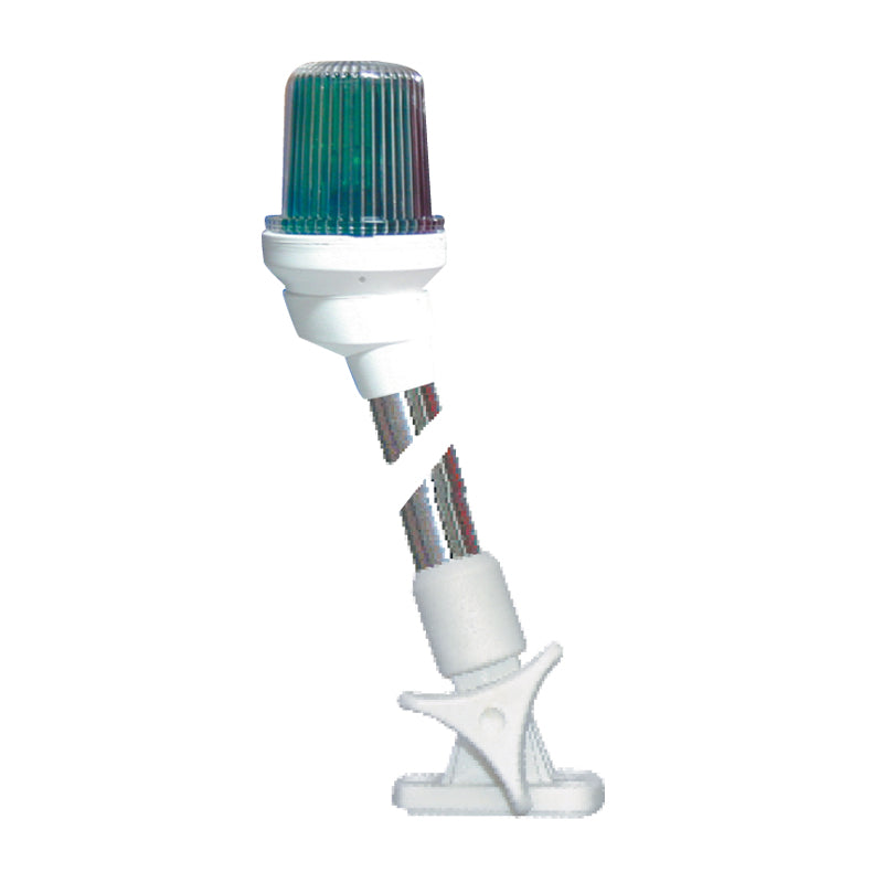 Pole Light - Tri-Colour - Folding - 29/32" (23cm) - White Housing - Stainless Steel 316 - LED