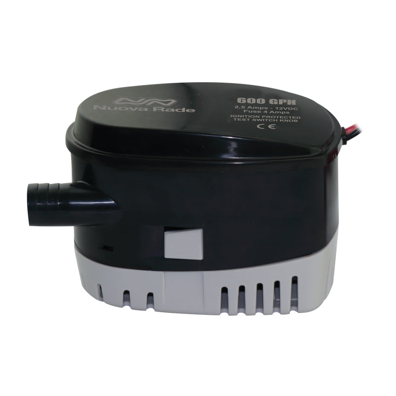 Submersible Automatic Bilge Pump - 600GPH - 12V DC - with Float Switch - 3/4" Outlet - 4A