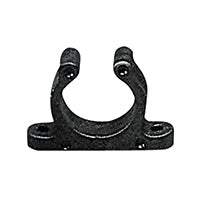 Plastic Support Clip Screwed - Ø1 3/8" (Ø35mm) - Black