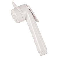 Marine Shower Head ABS Long - 1/2" Thread with Trigger - White