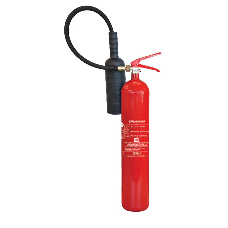 LALIZAS Fire Extinguisher CO2 11lbs (5kg) - MED Approved with Wall Bracket (EN/IT/GR)