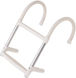 Marine Boarding Ladder 2-Step - Anodized Aluminum 21.7" x 13.8" (550 x 350mm)