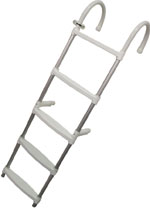 Marine Boarding Ladder 5-Step - Anodized Aluminum 53.6" x 13.8" (1360 x 350mm)