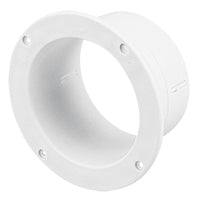 Ventilator Connector, Straight, Ø5'' (102 mm), White