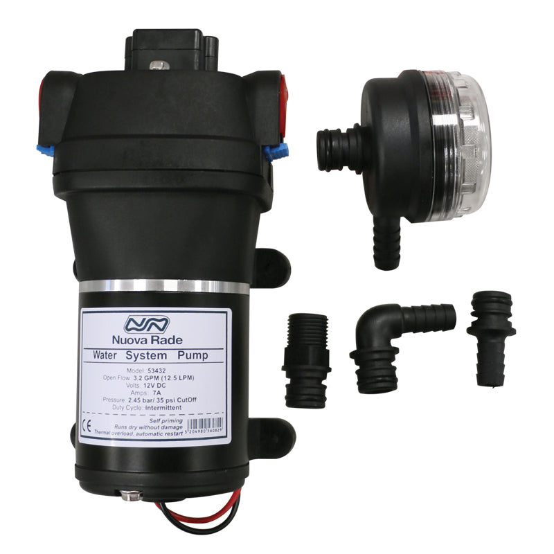 Water Pump, 3,3gal (12,5lt) /min, 12V