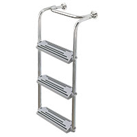 Foldable Bow Ladder, 3 steps, Inox 316, 90⁰- 180⁰, L28-60/64xW12-51/64''(L735xW325mm)