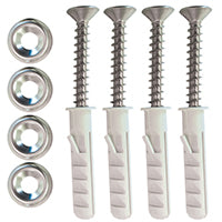 LALIZAS Wall Mounting Kit - for Lifebuoy Ring Container - Stainless Steel Bracket