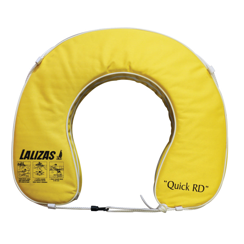 LALIZAS Horseshoe Lifebuoy Quick RD - 142N - Yellow - UV Resistant Polyester