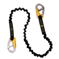 LALIZAS LifeLink Safety Line Double Elastic ISO 12401 39-3/8" - 70-55/64" (100-180cm) - 2 Hooks