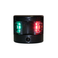 FOS LED 12 Bi-Colour Navigation Light Side Mounted Black Housing 12-15V - Red/Green LED