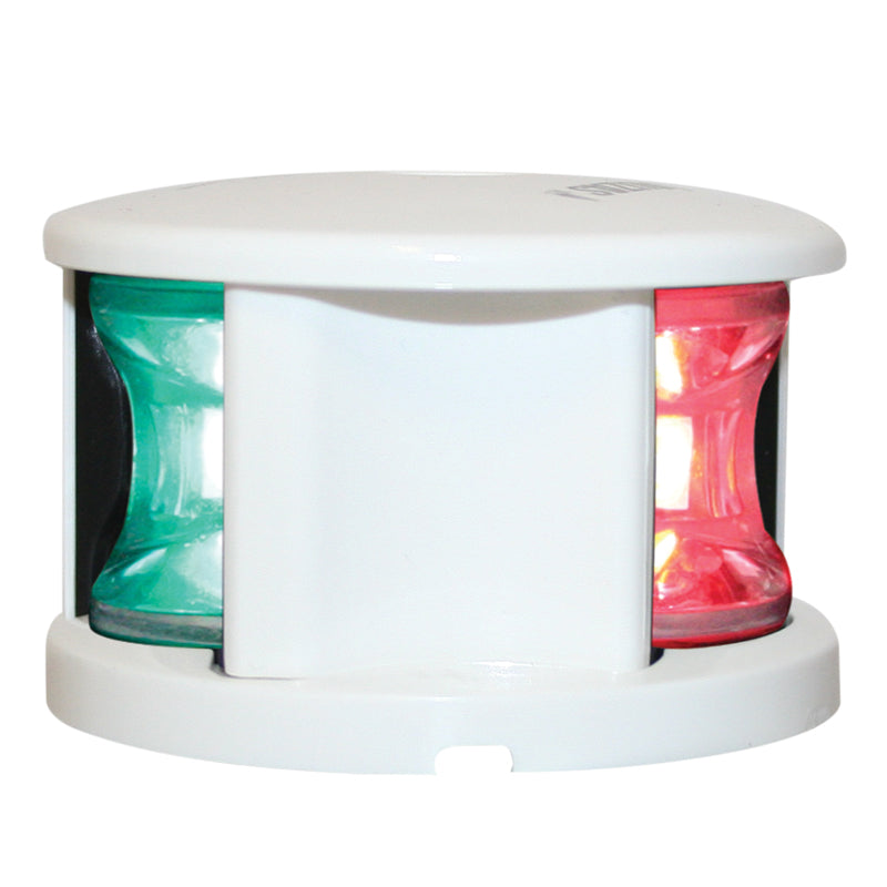 FOS LED 12 Tri-Colour Navigation Light Deck Mounted White Housing 12-15V - Red/Green/White LED