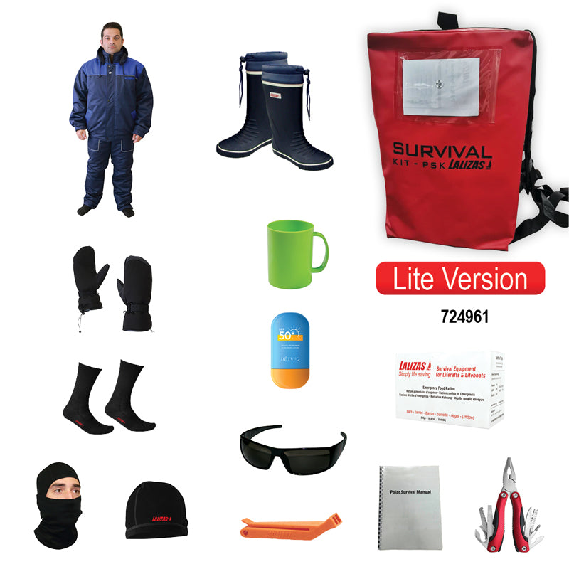 LALIZAS Personal Survival Kit Lite Version - Essential Emergency Supplies