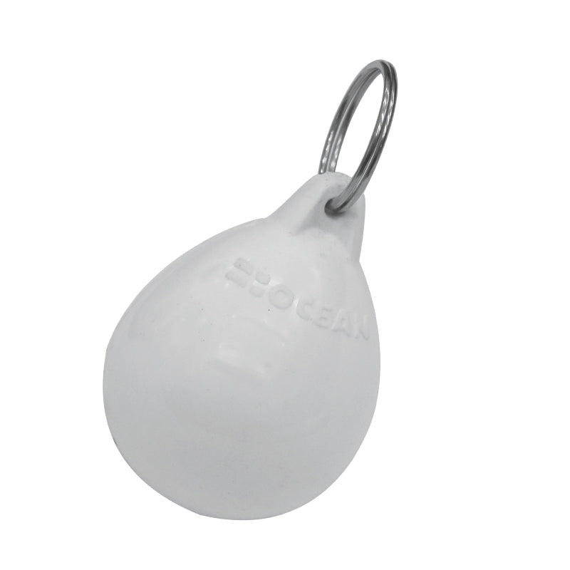 OCEAN Keychain Buoy White - Floating Marine Keychain